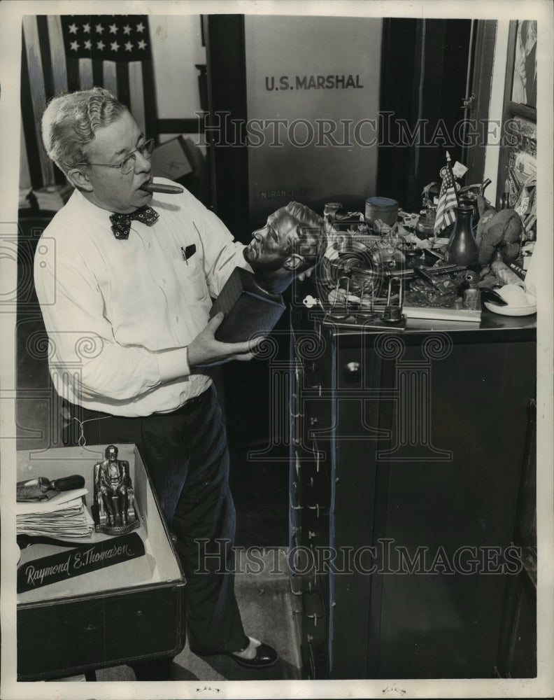 1953 Press Photo Raymond E. Thomason, Retiring U. S. Marshal - abna13291 - Historic Images