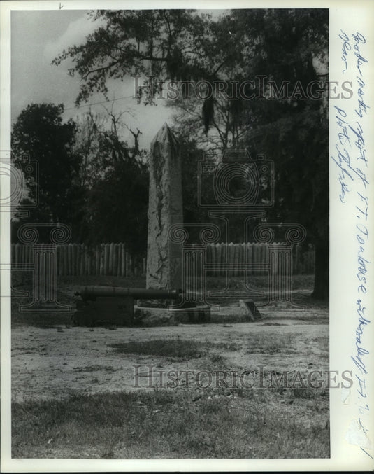 1982, Monument on Fort Toulouse in Alabama - abna13523 - Historic Images