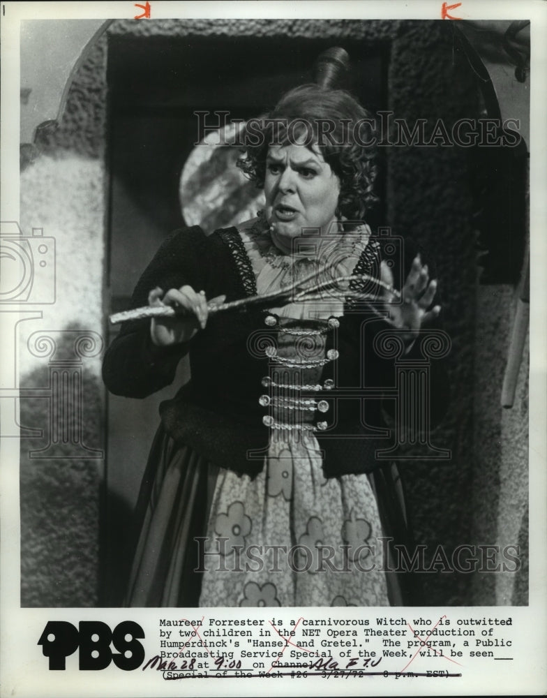 1972 Maureen Forrester is witchmNET Opera Theater Hansel and Gretel - Historic Images