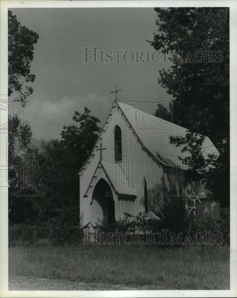 1980 In front of Saint John's Episcopal Church in Forkland, Alabama - Historic Images