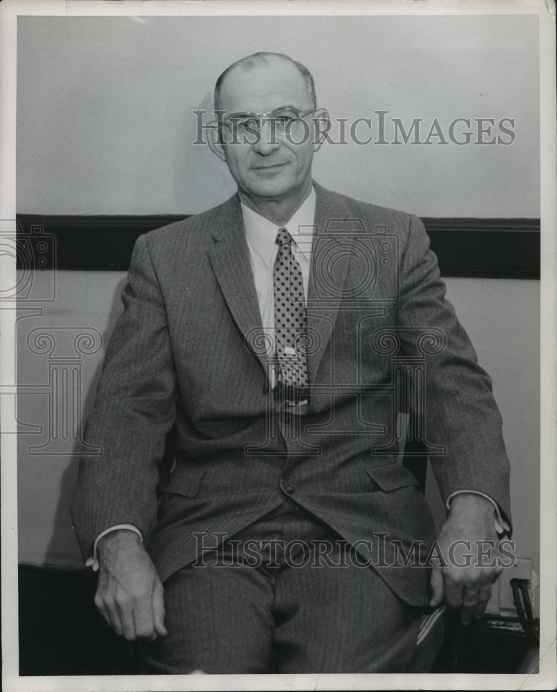 1958 Press Photo Judge Hobart Grooms, Birmingham, Alabama - abna13691 - Historic Images