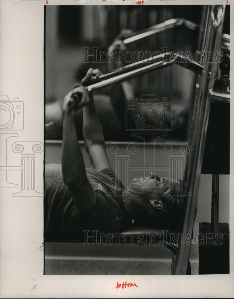 1987, Man Exercising at YMCA, Alabama - abna14010 - Historic Images