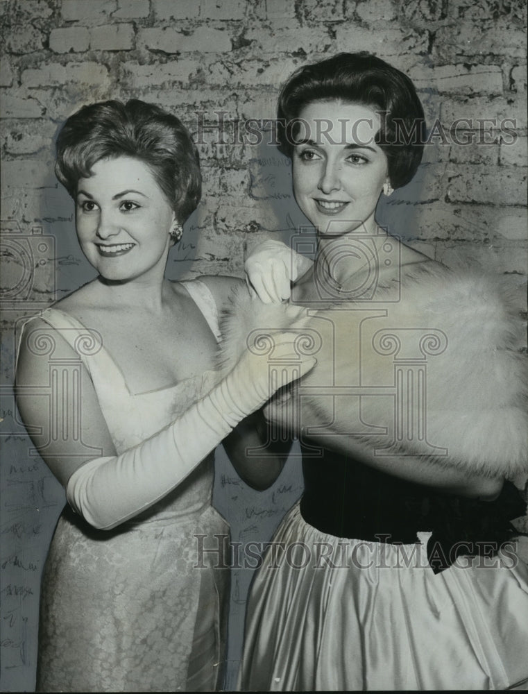 1963, Eleanor Bergquist, Delores Hodgens Howard, Miss Alabama Contest - Historic Images