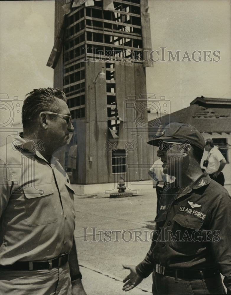 1969 Mr. Holmes &amp; Doster, Alabama Air National Gaurd storm damage-Historic Images
