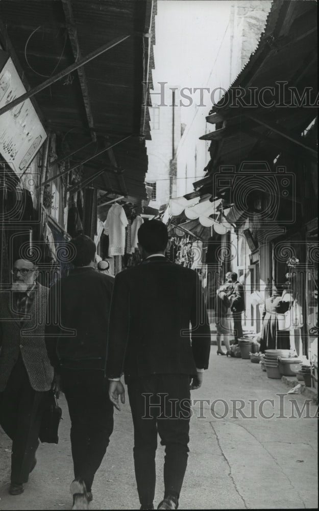 1969 Street scene in old Jerusalum, Irael - Historic Images