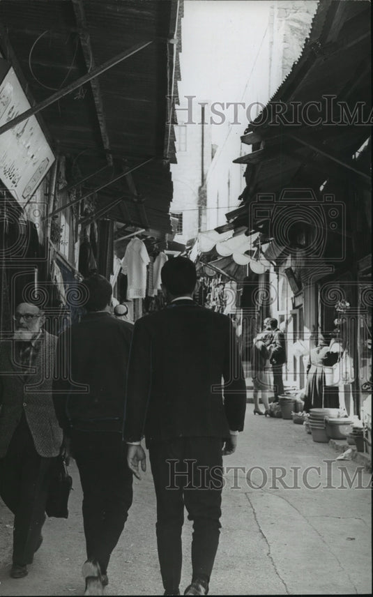 1969 Street scene in old Jerusalum, Irael - Historic Images