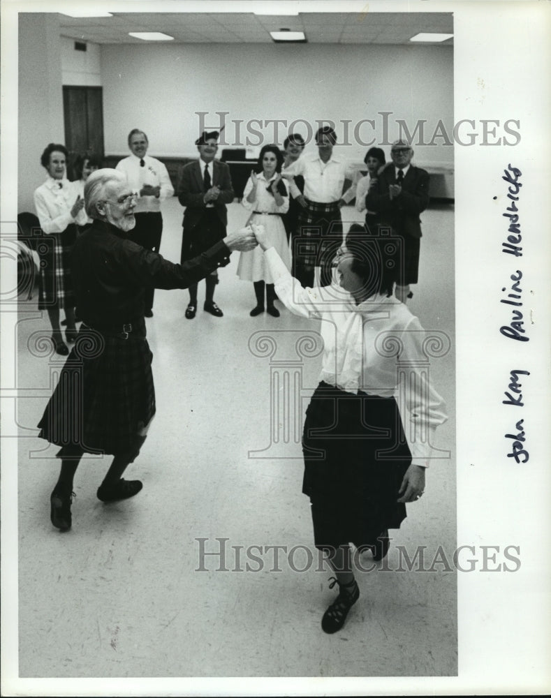 1981, Caledonian Society, John Kay, Pauline Hendricks, Scottish dance - Historic Images