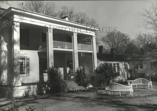 1981 Moody-Warner House seen from the garden, Tuscaloosa, Alabama - Historic Images