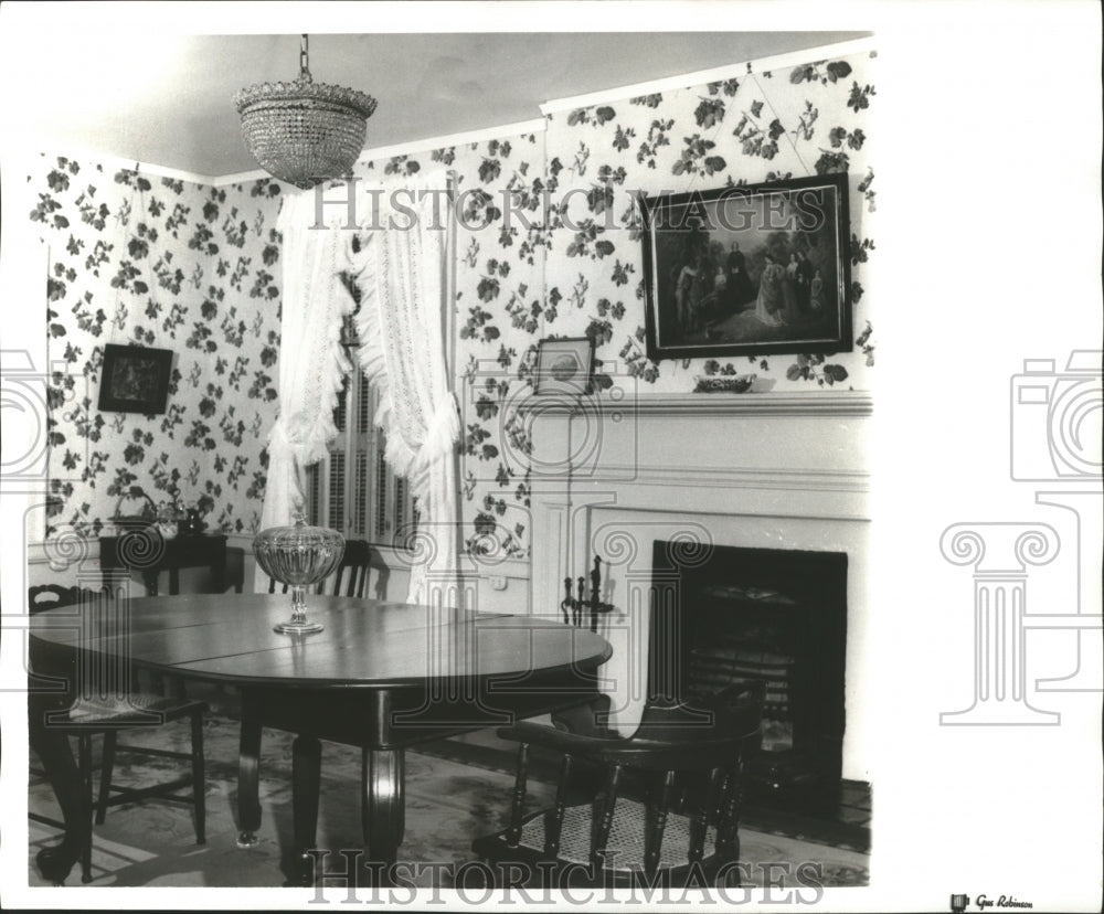 1960, Dining area in the Gorgas Home, Tuscaloosa, Alabama - abna14444 - Historic Images