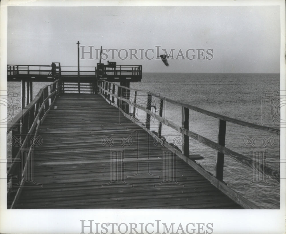 1965 Fishing pier at Gulf Shores, Alabama - Historic Images