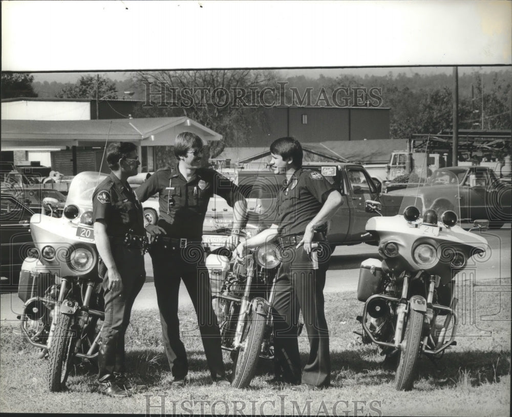 1980, Tarrant, Alabama Motorcycle Police, Hicks, Teague &amp; Yarbough - Historic Images