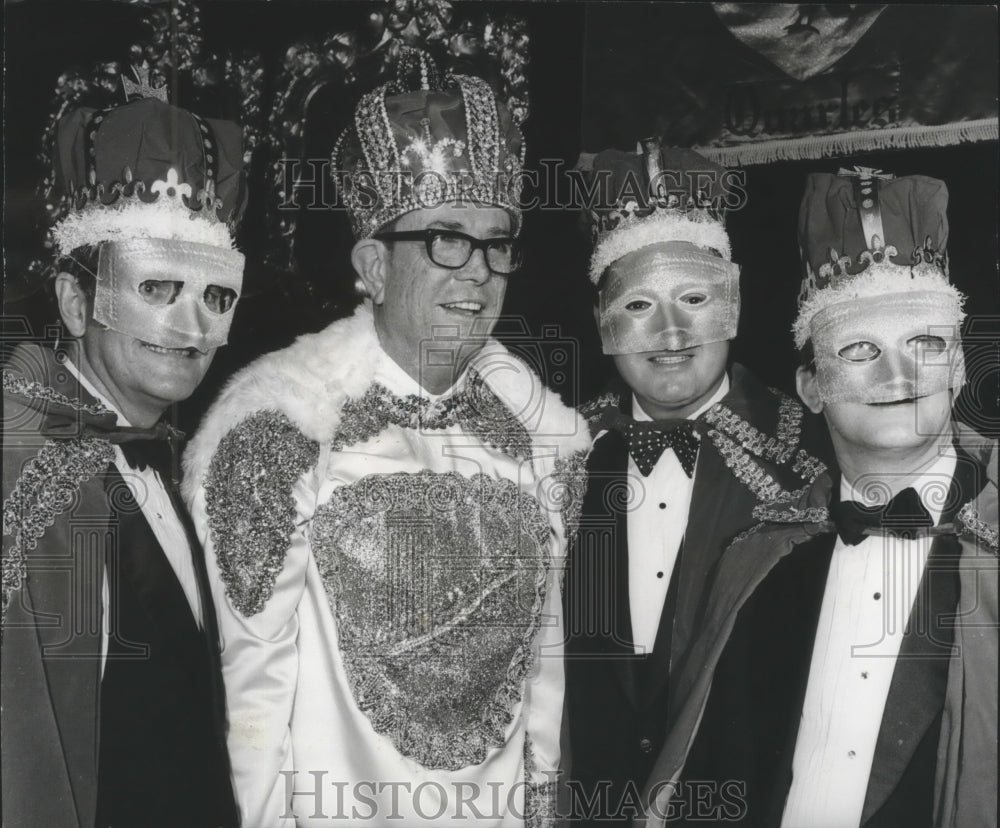 1978 businessman, Herbert Ryding, King at Beaux Arts Krewe Ball, AL - Historic Images