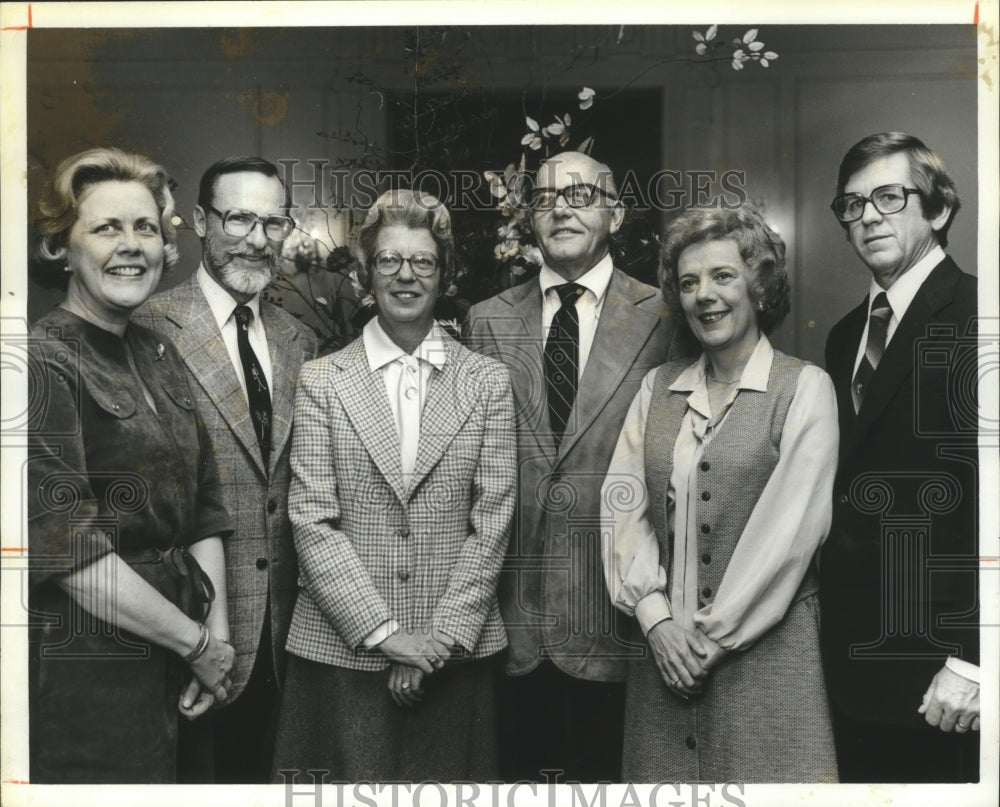 1978, Mr. and Mrs. Allen Rushton with socialite friends, Alabama - Historic Images