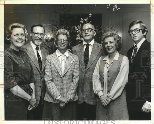 1978, Mr. and Mrs. Allen Rushton with socialite friends, Alabama - Historic Images