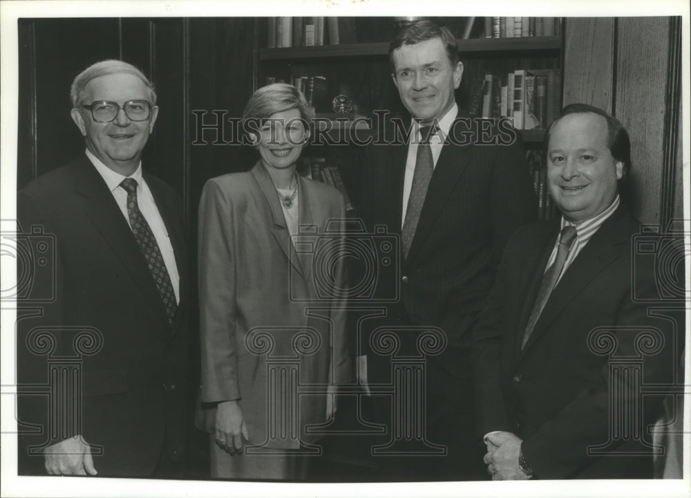 1989 Dr. Roger Sayers, President of University of Alabama & others - Historic Images