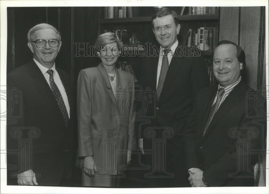 1989 Dr. Roger Sayers, President of University of Alabama & others - Historic Images