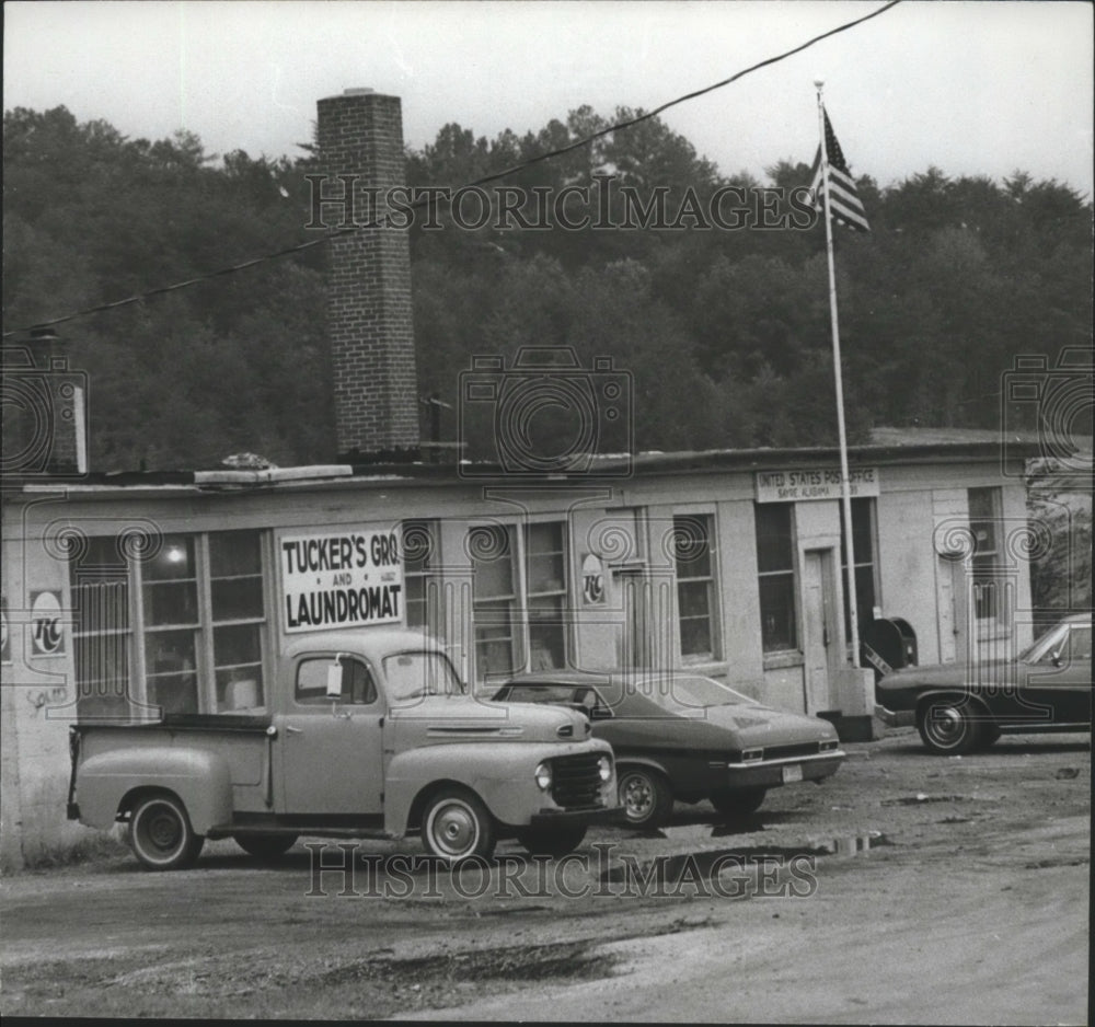 1972 Center of business in Sayre, Alabama-Historic Images
