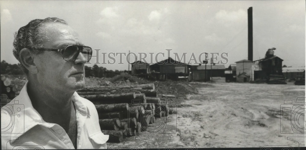 1980 Press Photo Bankhead Forest Industry. Wood Mill, Mr. McAlpine, Grayson, AL - Historic Images