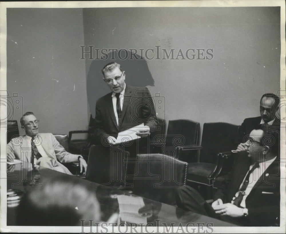 1961 Press Photo Politician Jaohn Gaither speaks to group - abna14726 - Historic Images