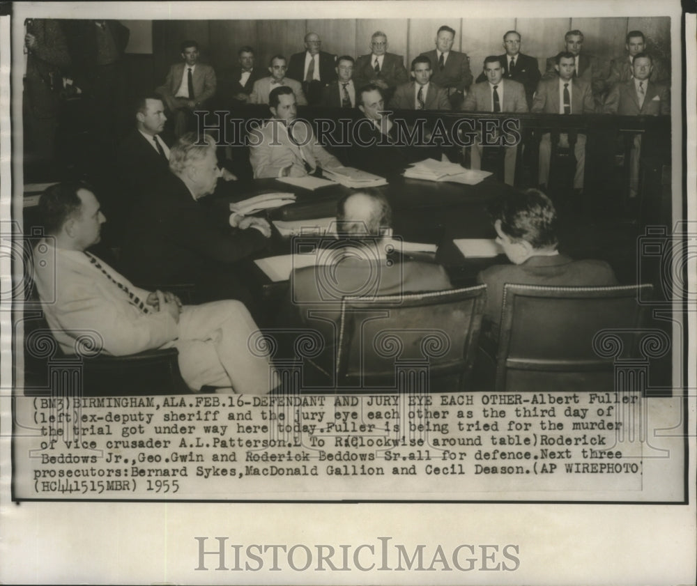 1955 Court room scene at trial of Albert Fuller, Birmingham-Historic Images