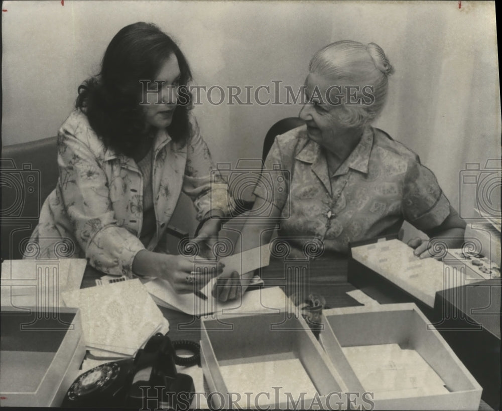 1975, Ladies Filling St. Vincent&#39;s Gala III Ticket Orders, Alabama - Historic Images