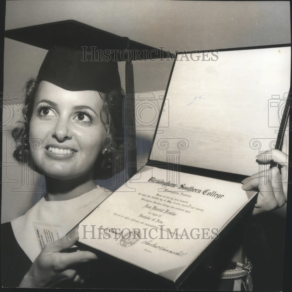 1970 Miss Alabama 1969-Ann Fowler-Birmingham Southern College Degree-Historic Images