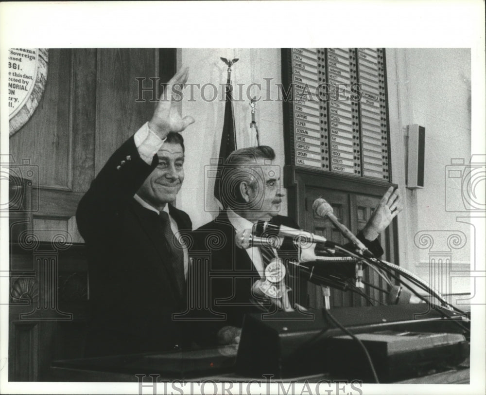 1982 Emory Folmar, left, getting McCorquodale&#39;s support in Race - Historic Images