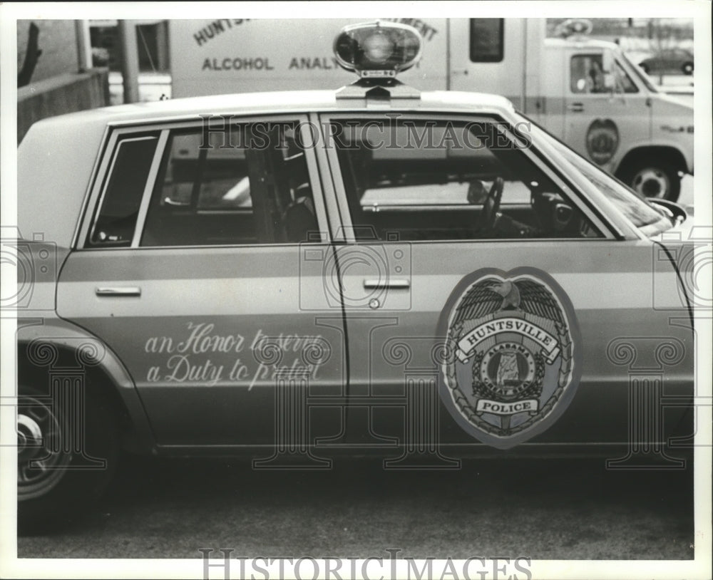 1982 Press Photo Huntsville, Alabama Police Car - abna15135 - Historic Images