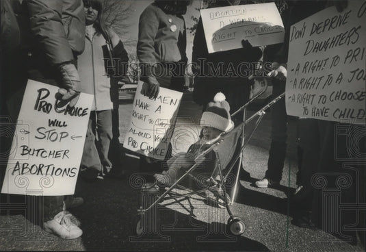 1984, Matthew Ellis & others, abortion demonstration, Birmingham, AL - Historic Images