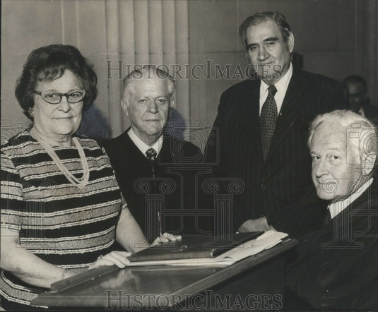 1972 Late Judge Price Honored by State Officials at Memorial Service-Historic Images