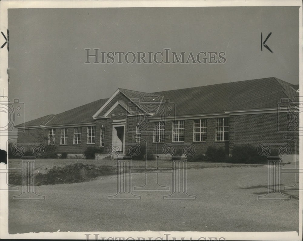 1953 Press Photo Blount County High School Renamed Oneonta High School, Alabama - Historic Images