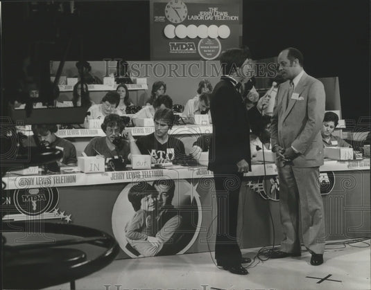 1980, Jerry Lewis Labor Day Telethon, Scott Palmer, Richard Arrington - Historic Images