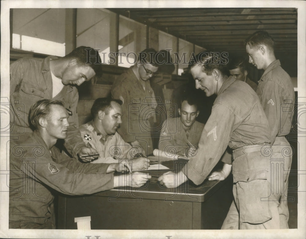 1954, Air National Guardsmen on Summer encampment at Travis Field - Historic Images