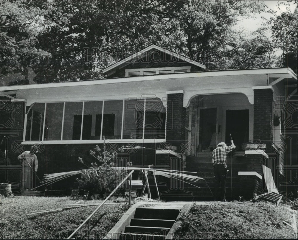 1978, Construction on House in North Birmingham - abna15876 - Historic Images