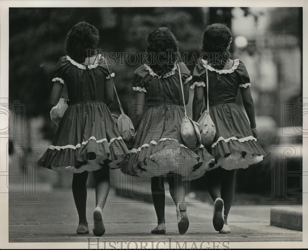 1985, Participants in the National Square Dance Convention, Alabama - Historic Images