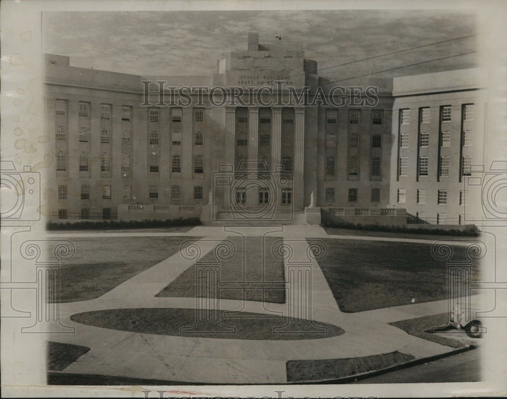 1955 Press Photo Office Building, State of Alabama, Montgomery, Alabama - Historic Images