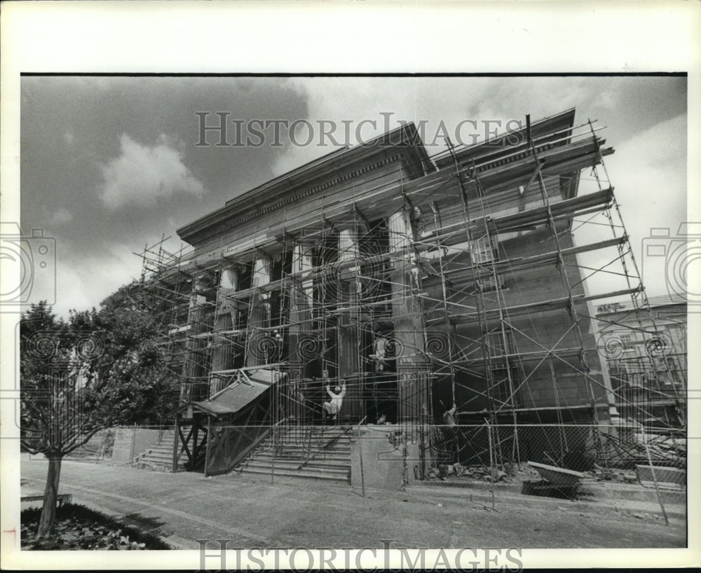 1980 Construction on south side of State Capitol, Montgomery - Historic Images