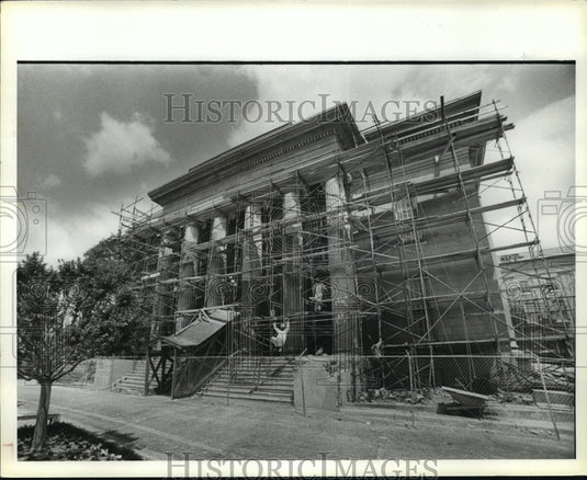 1980 Construction on south side of State Capitol, Montgomery - Historic Images
