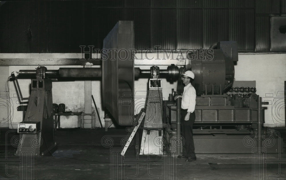 1970 Balancing machine at Zurn Air Systems, Birmingham, Alabama-Historic Images