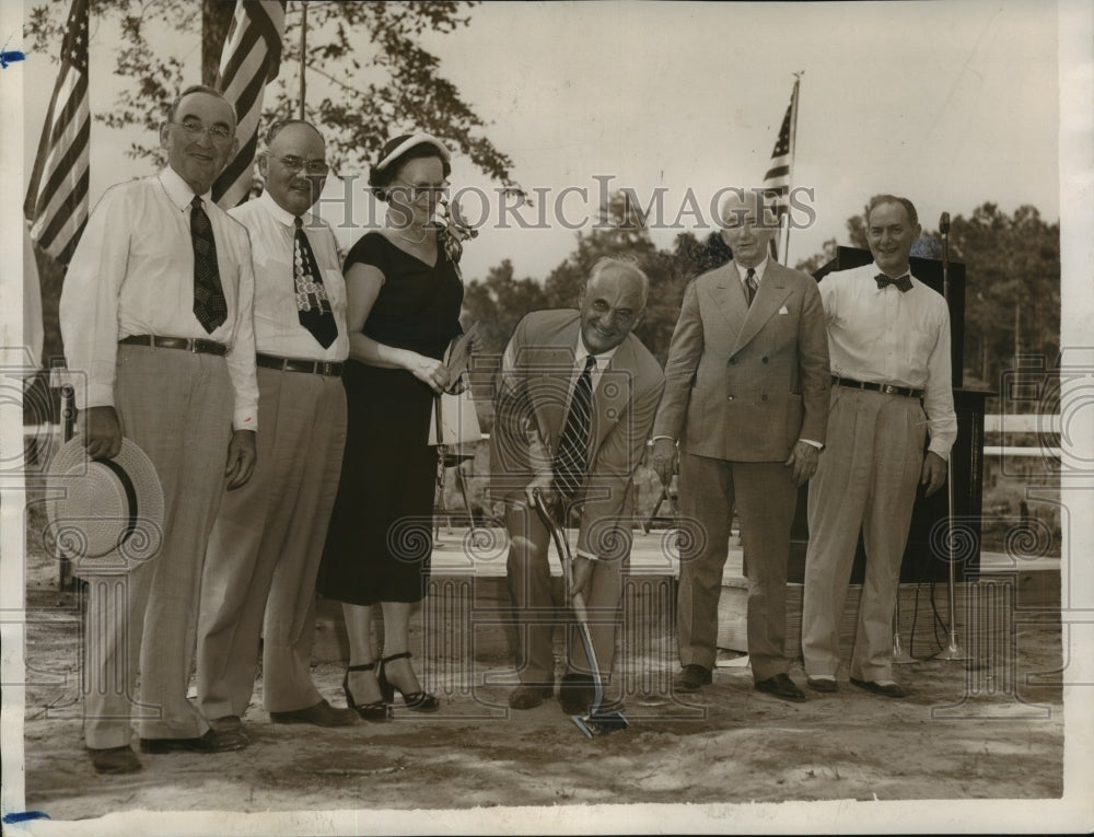 1951, Groundbreaking for steam generating plant at Salco, Alabama - Historic Images