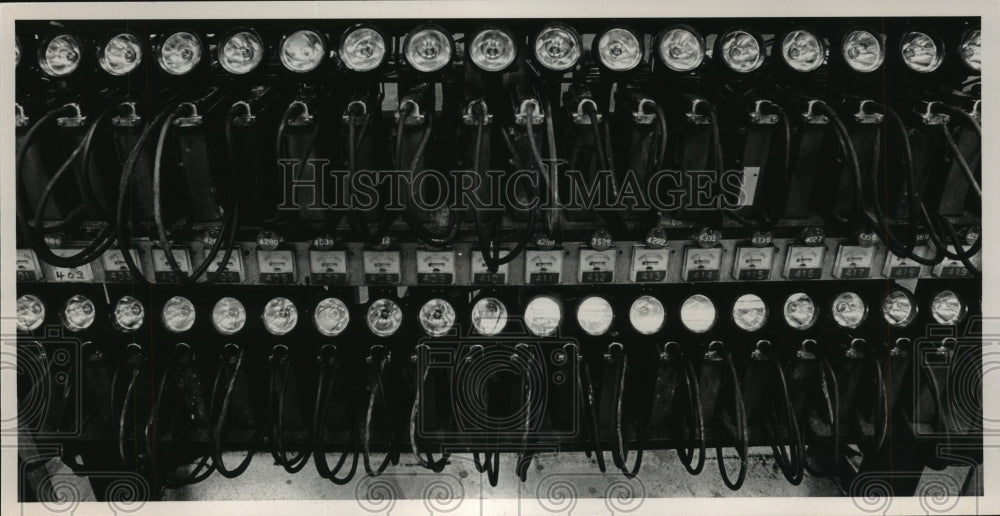 1987, Batteries and Lamps Used by Miners at Oak Grove, Alabama - Historic Images