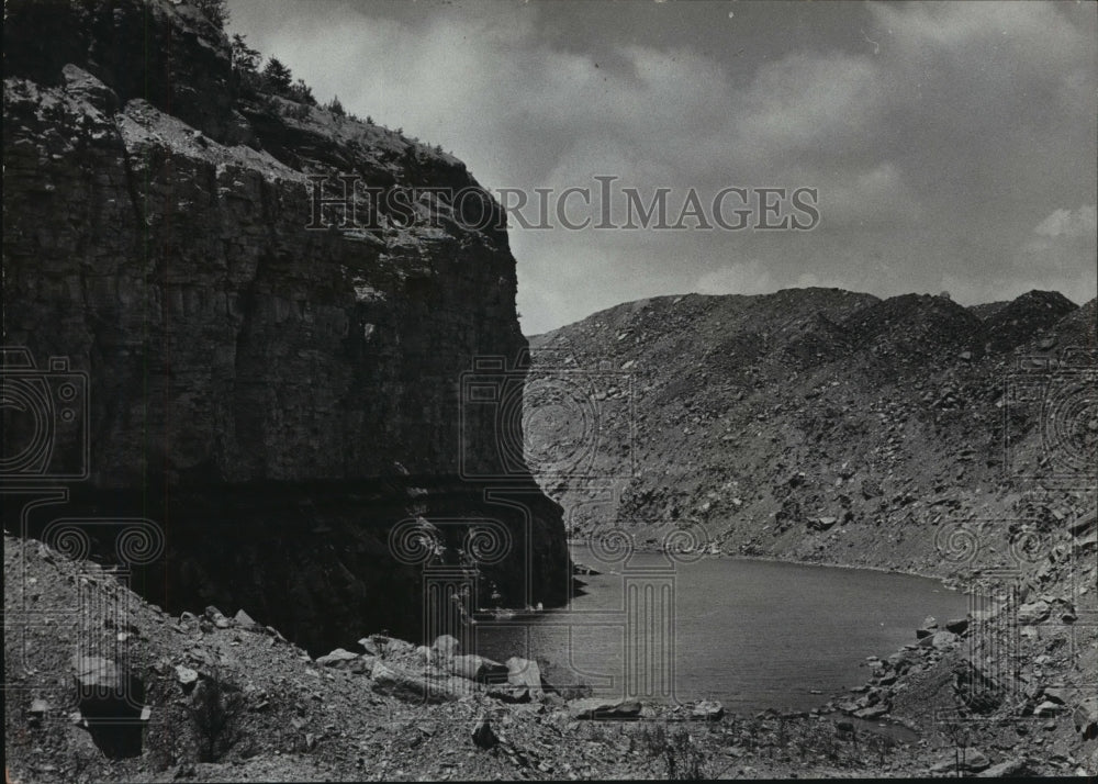 1975 High Walls Left by Strip Mining in Alabama - Historic Images