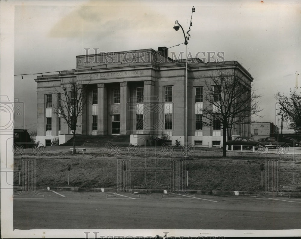 1952, Lawrence County Courthouse in Moulton, Alabama - abna16423 - Historic Images