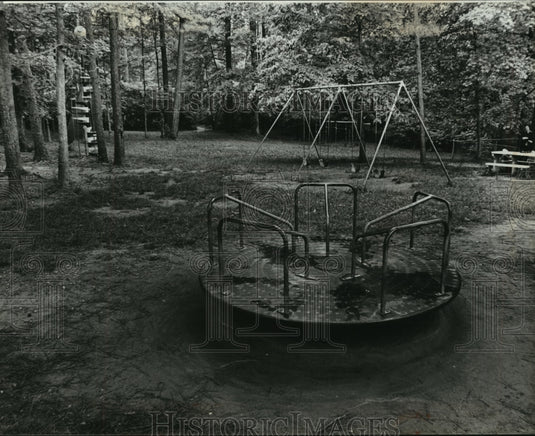 1979, Playground at Overton Park in Mountain Brook, Alabama - Historic Images