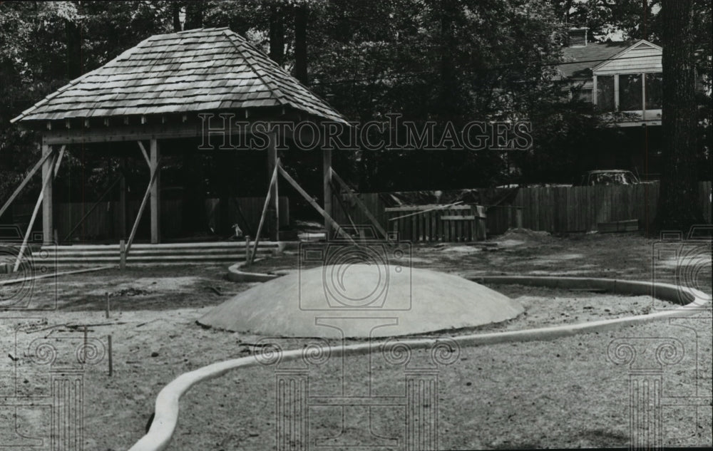 1978, Playground in Crestline Village park, Mountain Brook, Alabama - Historic Images