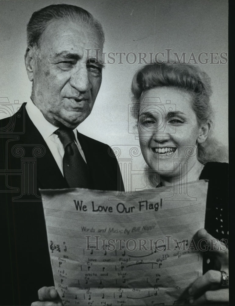 1972 Press Photo Bill Nappi and Mildred Tatum, Magic City Concert Band, Alabama - Historic Images