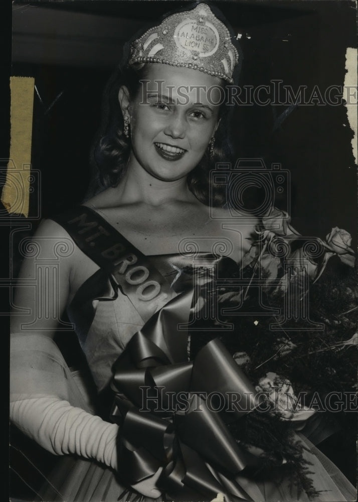 1955, Ann Ariail, Miss Alabama Lion - abna16517 - Historic Images