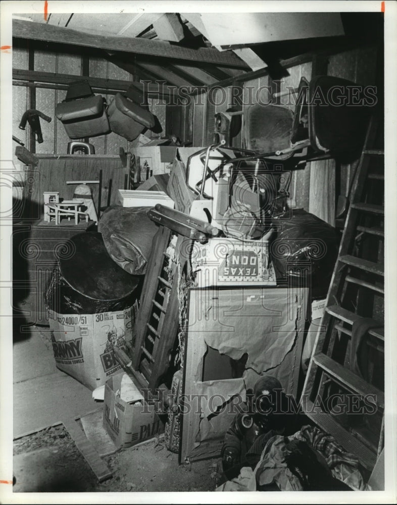 1981 Cluttered Garage Needs Some Sorting - Historic Images