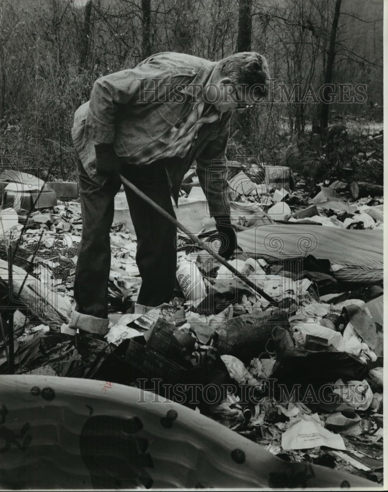 1979, Man Digs Through a Roadside Dump - abna16691 - Historic Images