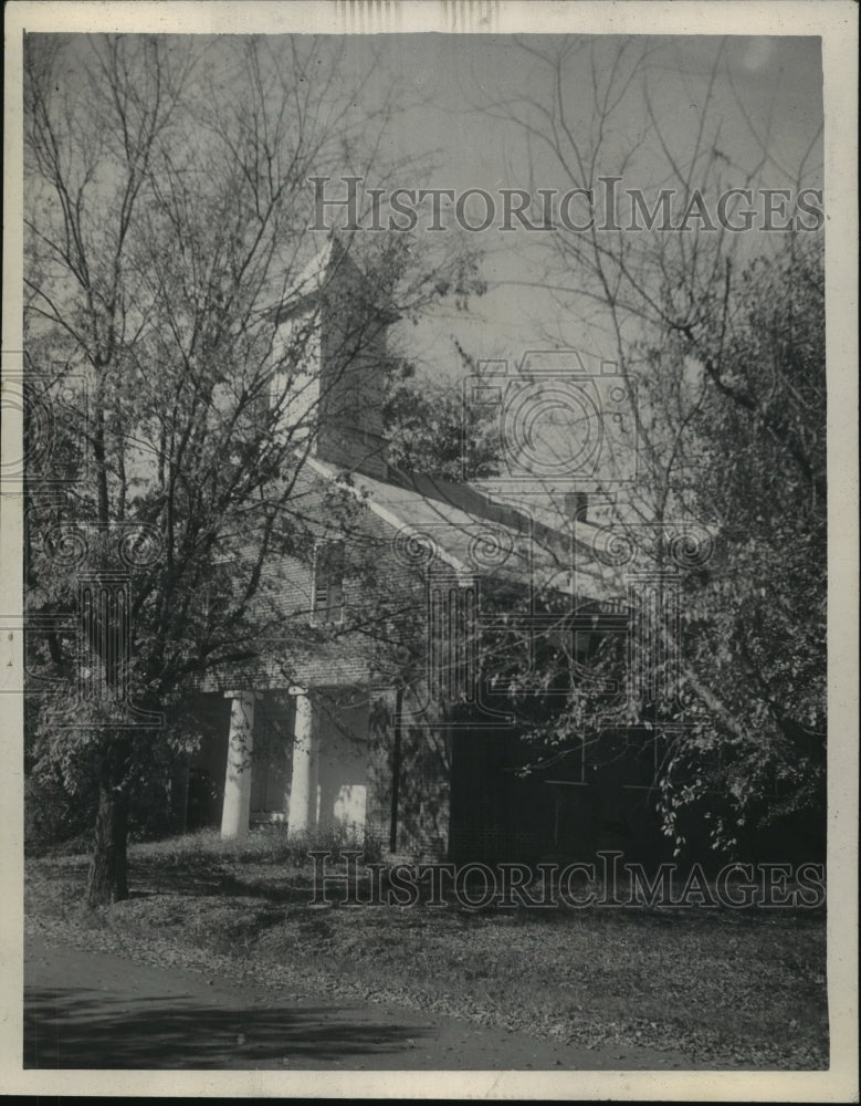 1952 Old Church at Mooreville, Alabama - Historic Images